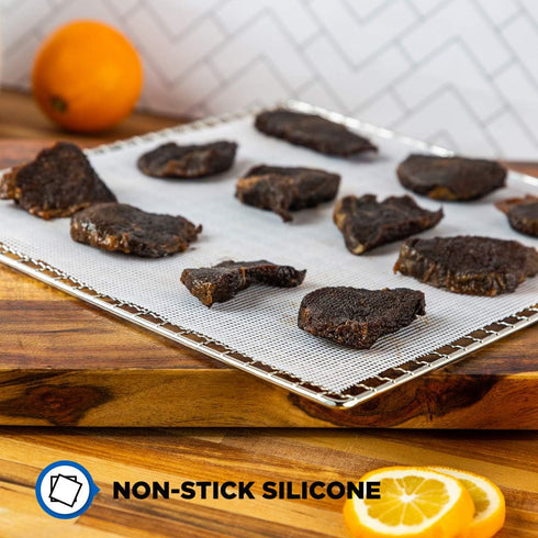 Silicone Dehydrator Sheets (6 Pack) Dehydrator Accessories for Cosori, Excalibur, Magic Mill- Fine MeshTrays - Mats, Jerky, Fruit and More...
