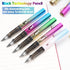8 sets of infinite inkless pencils with erasers, no sharpening, comes with 8 spare replacement pen heads, cute school home office supplies for wri...