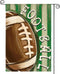 AVOIN colorlife Watercolor Stripes Football Garden Flag 12 x 18 Inch Double Sided, Sports Game Yard Outdoor Flag...