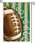 AVOIN colorlife Watercolor Stripes Football Garden Flag 12 x 18 Inch Double Sided, Sports Game Yard Outdoor Flag...