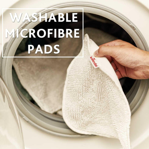 Vileda Steam Mop Refill Pads, Pack of 2, White...