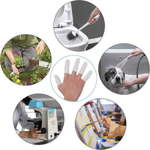 Cuttte (Approx. 330 PCS Latex Finger Cots, Medium Finger Gloves Protectors Disposable, Thumb Covers Protector for Fingertips...