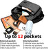 Women Shoulder Handbag Roomy Multiple Satchel Pockets Bag Ladies Crossbody Purse Fashion with Wide Adjustable Strap...