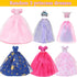60pcs Doll Clothes and Accessories Fashion Dress Wedding Gowns, Daily Tops Pants Outfits Jumpsuit Swimsuits Bikini, 10 Mini Dresses Skirts, Shoes ...