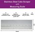 10inch Metal Cake Scraper?Stainless Steel Cake Edge Smoother for Buttercream, Cake Decorating Comb...
