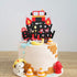 Fire Truck Happy Birthday Cake Topper Perfect for Baby Shower Firefighter Fireman Birthday Party Decorations...