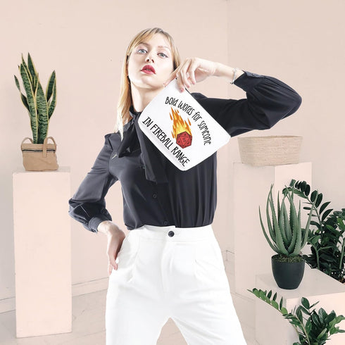 DandD Inspired Gift Role Playing Games Gift D20 Dice Storage Accessories Pouch Bag Gift for RPG DnD Game Players (Bold Words Bag)...