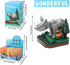 Mini Animals Building Blocks Set,Land Animal Themed Collection Construction Building Bricks Toy,Cute Home Decors(4th Series) (Rhinoceros)...
