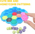 3Pcs Honeycomb Bees Silicone Molds, XJMWXHFC 19 Cavities Chocolate Molds, Food Grade Silicone Baking Molds, Non-Stick Cake Mold for Chocolate, Can...