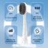 Compatible with Burst Adults Electric Toothbrush Replacement Heads with Dust Cover Caps, Perfect Fit with BURST Sonic Toothbrush Charcoal Soft Bri...