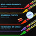 Vaci Neon Liquid Chalk Markers - Erasable Chalk Pens for Chalkboard, Car Window, Glass, Mirror, Blackboard with Reversible Fine Tip - 10 Pack...