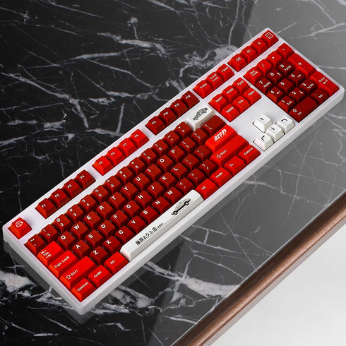 YIMAGUJRX RUNJRX Initial D Keycaps,Custom Enter Key Cap,PBT 5-Side Dye-Subbed, Custom Function 8 Key for Mechanical Gaming Keyboards?OEM Height?...