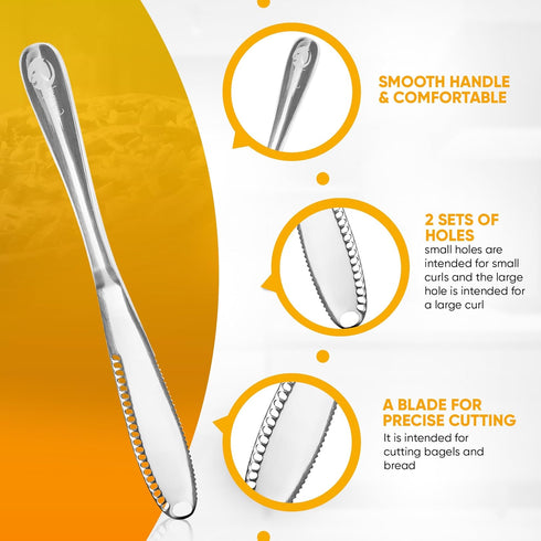Stainless Steel Butter Spreader, Butter Knife - 3 in 1 Kitchen Gadgets (2 Set)...