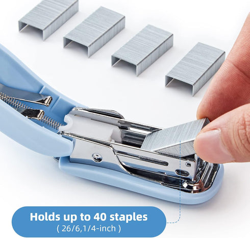 Stapler, 20-50 Sheets Capacity with Staples and Staple Remover Set, Desk Stapler Office Staplers (Blue, 20 Sheet)...