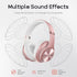 DOQAUS Bluetooth Headphones Over-Ear, 90 Hrs Playtime Wireless Headphones with 3 EQ Modes,HiFi Foldable Headphones with Microphone and Soft Protei...