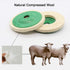 ANCIRS 5 Pack 4 Inch Round Wool Felt Disc Wheel Pad, for 100 Angle Grinder, Buffing Polishing Buffer Bore Dia-White & Green...