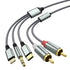 Lightning to RCA Audio Aux Cable, USB C to 2 RCA Audio Cable, RCA to 3.5mm Cable Compatible with Lightning USB C 3.5mm, for Home Theater, Speaker,...