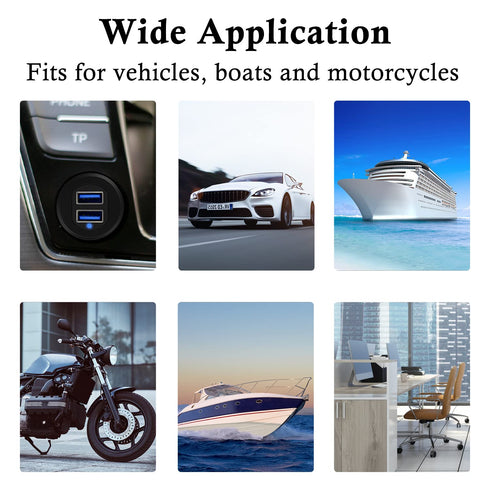 Double Port USB 3.0 Car Mount Flush Cable, USB3.0 Male to Female Car Mount Extension Cable for Car Motorcycle Boat Dashboard Panel 3ft...