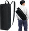 Grill Accessory Storage Bag, Tool Storage for Outdoor Grilling Utensil Holder with Inner Mesh Pockets and Magic Tape, Black Hardware BBQ Tools Sto...