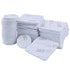 50pcs Double Sided Foam Tapes Strong Pads Sticky Foam Tape White Square Round Self-Adhesive Replacement Sticky Pads for Metal Glass Wall Surface F...