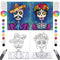 2 Pack Paint and Sip Canvas Painting Kit Pre Drawn Canvas for Painting for adults Stretched Canvas Couples Games Date Night Anniversary Gifts Pain...