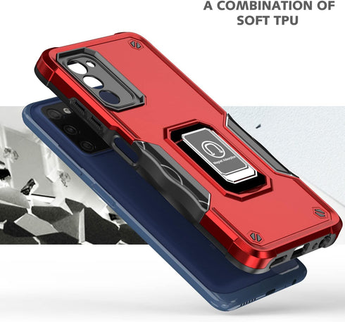 Case for Samsung Galaxy A03S Case Kickstand Holder Built-in Magnetic Car Mount Shockproof Camera Protective Case for Samsung Galaxy A03S Phone Cas...