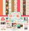 Echo Park Paper Company I'd Rather Be Crafting Collection Kit TM paper, pink, teal, brown, tan, orange...
