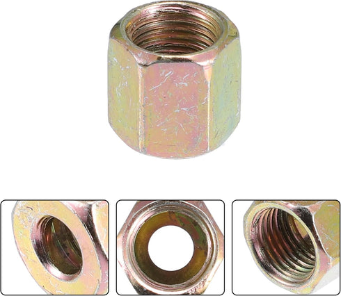 X AUTOHAUX 20pcs Motorcycle Brake Line Tube Fittings 10mm Nuts 10 Male 10 Female for 3/16" Hydraulic Brake Lines Union Durable Brake Pipe Connecto...