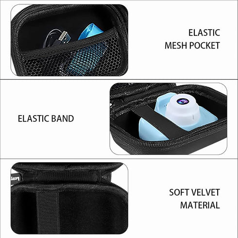Leayjeen Kids Camera Case Compatible with Seckton/GKTZ/VATENIC/OZMI/PROGRACE/Nine Cube/Desuccu Kids Digital Camera Toys Easter Birthday Gifts and ...