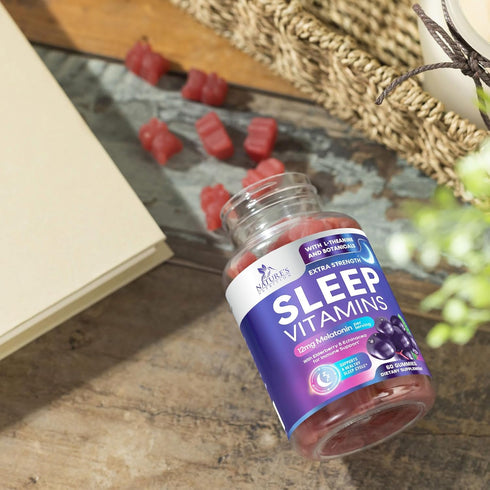 Sleep Vitamins - Fast Acting, Powerful & Natural Sleep Gummy Supplement for Adults - Fall Asleep Naturally with 12mg Melatonin, Chamomile & Zinc -...