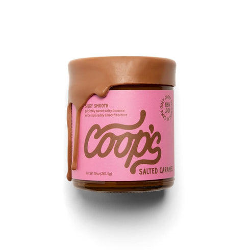 Coop's Salted Caramel Sauce: Rich and Buttery, Gourmet, All Natural, Handcrafted, Gluten Free, Non-GMO, Award Winning, Ice Cream Toppings, Dessert...