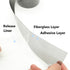 2"x140" Screen Repair Kit, Door Window Screen Repair Tape Fiberglass Covering Mesh, 3-Layer Strong Adhesive and Waterproof Repair Holes Tears, Bla...