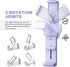 Perilogics Universal Airplane in Flight Phone Mount. Handsfree Phone Holder for Desk with Multi-Directional Dual 360 Degree Rotation. Pocket Size ...