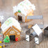 KALAIEN 3Pcs Stainless Steel Christmas Mini House Mold Gingerbread Cookie Cutter Set Cupcake Chocolate House (Small)...