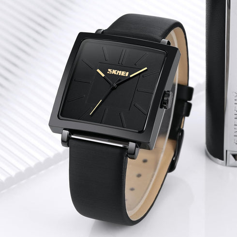 Minimalist Square Watches for Women, Waterproof Womens Leather Watch, Analog Women's Wrist Watches Quartz Ladies Watches for Small Wrists Thin Wat...