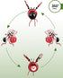 Solar-Powered Hanging Metal Ladybug Light Garden Decor | Lady bug Sculpture with Bouncy Springs | Summer Outdoor Art Decorations (Red)...
