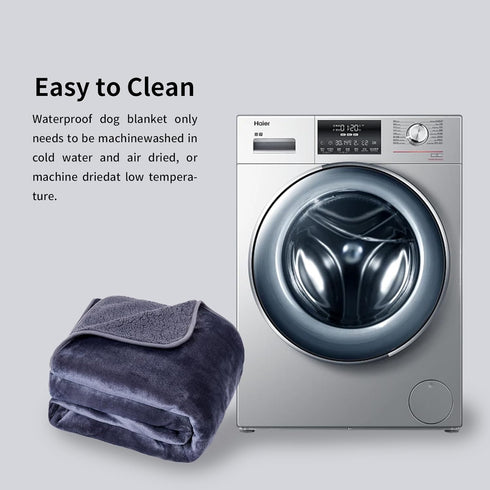 AIWEK® Waterproof Dog Blankets for Large Dogs Washable Super Soft Warm Fluffy Facecloth Sofa Car Bed Protector, Urine Proof Washable Outdoor Pet B...