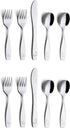 ANNOVA Kids Silverware 10 Pieces Children's Safe Flatware Set Stainless Steel - 4 x Forks, 4 x Dinner Spoons, 2 x Safe Knife Toddler Utensils, Met...