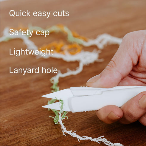 Slice Self-Opening Rotary Scissors Self-Opening Scissors Finger-Friendly Blade Lasts up to 11x Longer Than Steel, 1 Pack, Never Rusts...
