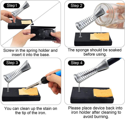Soldering Iron Kit Electronics, 60W Adjustable Temperature Welding Tool, 5pcs Soldering Tips, Desoldering Pump, Soldering Iron Stand, Tweezers...