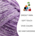 Plush Chenille Chunky Yarn - Fluffy Velvet Yarn Crochet for Blanket Knitting and Crocheting - Soft Baby Yarn for Crocheting - Amigurumi Crochet Ya...