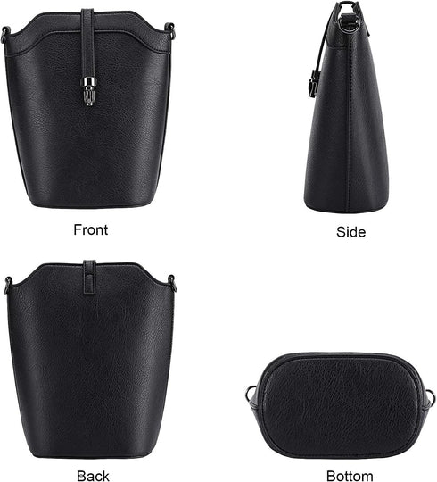 seOSTO Small Bucket Bag, Cell Phone Purse,Leather Purses For Women,Gift for Teenage Girls...
