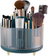 Makeup Brush Holder Organizer,360° Rotating Makeup Brush Organizer, Transparent Makeup Organizer Countertop for Cosmetics,Skincare, Art Supply, Ba...