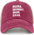 Mama Mommy Mom Bruh Mothers Day baseball cap women's hat AllBlack dad hat Gifts for Men Outdoor Hat...