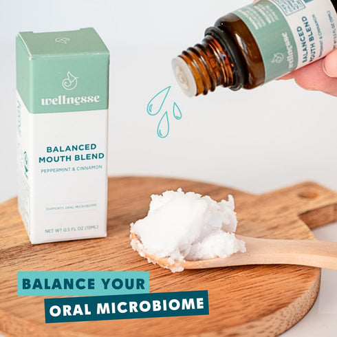 Wellnesse Concentrated Organic Mouthwash with Organic Peppermint Oil and Cinnamon Leaf Oil, Alcohol-Free Natural Mouthwash-Freshens Breath - Oral ...