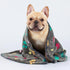 Luciphia 1 Pack 3 Blankets Fluffy Premium Fleece Pet Blanket Flannel Paw Printed Throw for Dog Cat(Small 23x16'', Grey/Brown/Blue)...