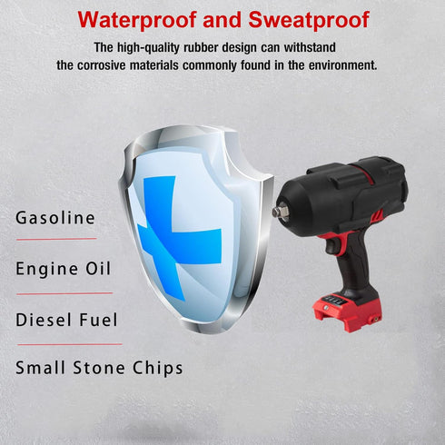 M18 Protective Boot 49-16-2767 High Torque Impact Wrench Boot, Compatible with Milwaukee M18 FUEL 1/2 High Torque Impact (2767-20) & ONEKEY Versio...