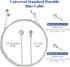 Universal Bike Brake Cable Housing Kit With 1 Set Bicycle Brake Line, 2 Pieces V Bike Brake Noodle Cable Guide Pipe and End Caps accessories for M...