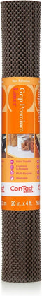 Con-Tact Brand Premium Thick and Non-Adhesive Drawer Shelf Liner, 20" x 4', Chocolate...