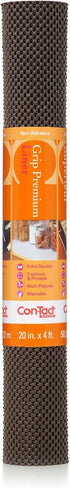 Con-Tact Brand Premium Thick and Non-Adhesive Drawer Shelf Liner, 20" x 4', Chocolate...